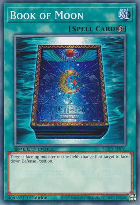 Book of Moon - Speed Duel GX: Duelists of Shadows YuGiOh trading card