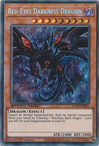 Red-Eyes Darkness Dragon (Secret Rare) - Speed Duel GX: Duelists of Shadows (SGX3) #SGX3-ENB01 - Secret Rare YuGiOh Trading Card
