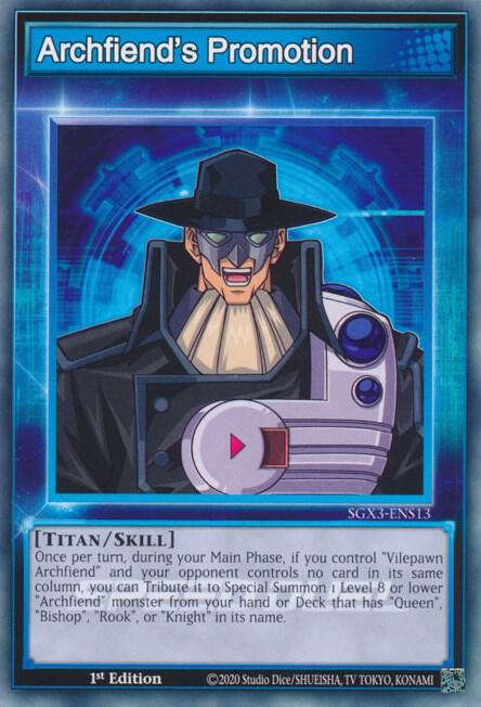 Archfiend's Promotion - Speed Duel GX: Duelists of Shadows YuGiOh trading card