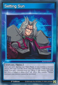 Setting Sun - Speed Duel GX: Duelists of Shadows (SGX3) #SGX3-ENS14 - Common / Short Print YuGiOh Trading Card