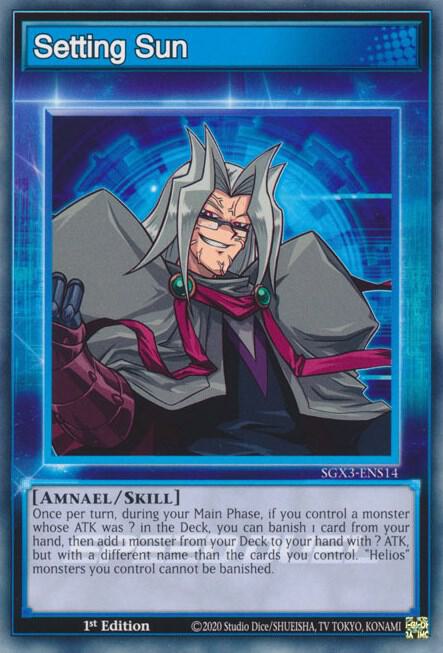 Setting Sun - Speed Duel GX: Duelists of Shadows YuGiOh trading card