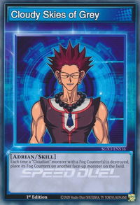 Cloudy Skies of Grey - Speed Duel GX: Duelists of Shadows (SGX3) #SGX3-ENS16 - Common / Short Print YuGiOh Trading Card
