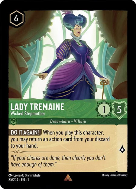 Lady Tremaine - Wicked Stepmother - The First Chapter Disney Lorcana trading card