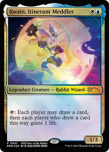 Kwain, Itinerant Meddler (Year of the Rabbit 2023) - Unique and Miscellaneous Promos (UMP) #1 - Promo Magic: The Gathering Trading Card