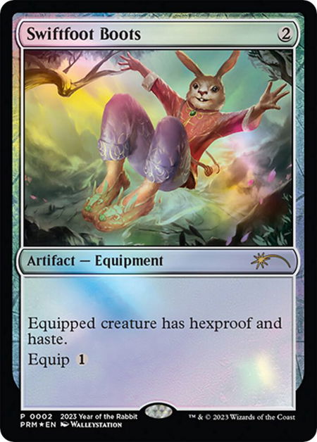 Swiftfoot Boots (Year of the Rabbit 2023) - Unique and Miscellaneous Promos Magic: The Gathering trading card