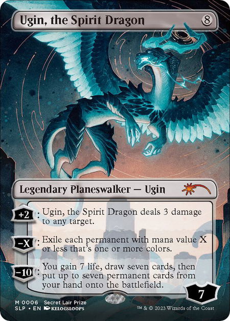 Ugin, the Spirit Dragon - Secret Lair Showdown Magic: The Gathering trading card