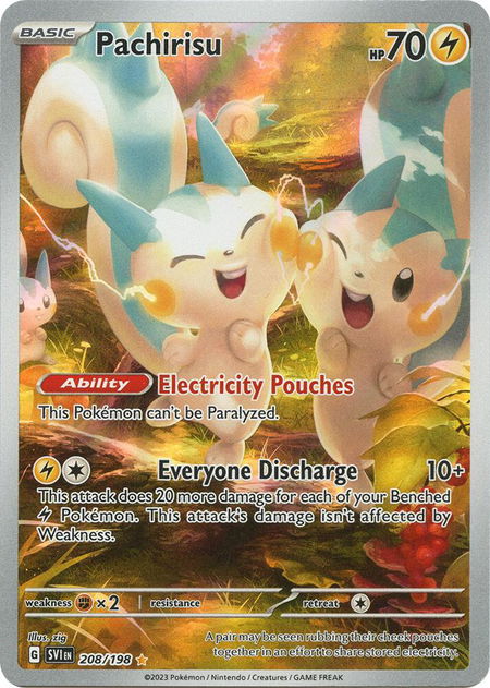 Pachirisu - 208/198 - SV01: Scarlet & Violet Base Set Pokémon trading card
