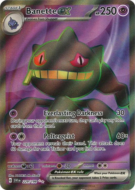 Banette ex - 229/198 - SV01: Scarlet & Violet Base Set Pokémon trading card