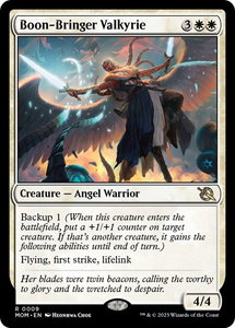 Boon-Bringer Valkyrie - March of the Machine (MOM) #9 - Rare Magic: The Gathering Trading Card