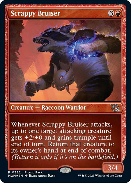 Scrappy Bruiser - Promo Pack: March of the Machine Magic: The Gathering trading card