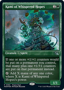 Kami of Whispered Hopes - Promo Pack: March of the Machine (PPMOM) #383 - Uncommon Magic: The Gathering Trading Card