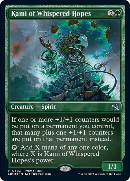 Kami of Whispered Hopes - Promo Pack: March of the Machine Magic: The Gathering trading card