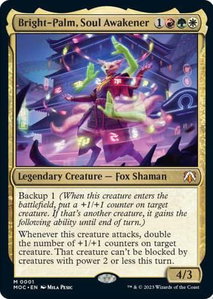 Bright-Palm, Soul Awakener - Commander: March of the Machine (MOC) #1 - Mythic Rare Magic: The Gathering Trading Card