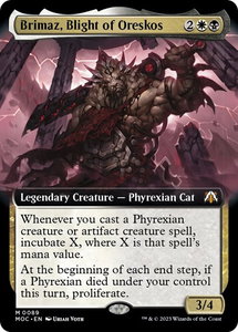 Brimaz, Blight of Oreskos (Extended Art) - Commander: March of the Machine (MOC) #89 - Mythic Rare Magic: The Gathering Trading Card