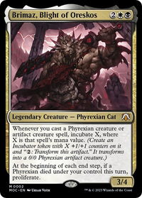Brimaz, Blight of Oreskos - Commander: March of the Machine (MOC) #2 - Mythic Magic: The Gathering Trading Card