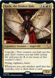 Kasla, the Broken Halo - Commander: March of the Machine (MOC) #4 - Mythic Rare Magic: The Gathering Trading Card