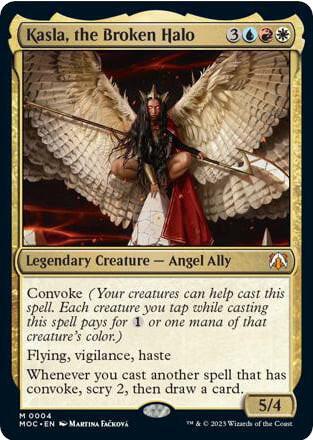 Kasla, the Broken Halo - Commander: March of the Machine Magic: The Gathering trading card