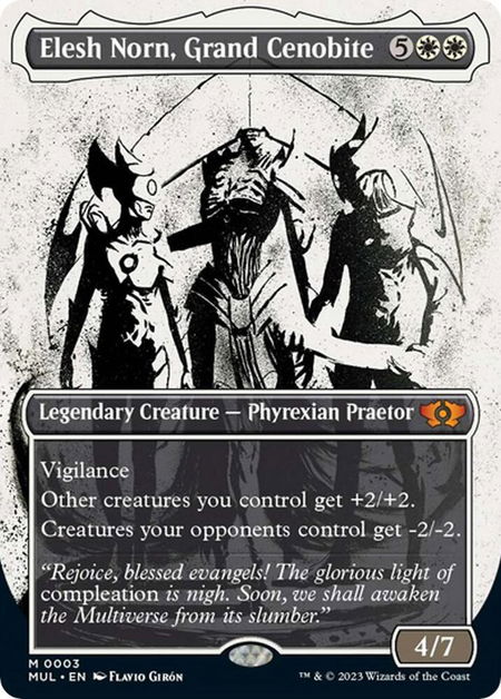 Elesh Norn, Grand Cenobite - March of the Machine: Multiverse Legends Magic: The Gathering trading card
