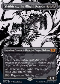 Skithiryx, the Blight Dragon - March of the Machine: Multiverse Legends (MUL) #17 - Mythic Magic: The Gathering Trading Card