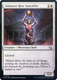 Alabaster Host Sanctifier - March of the Machine (MOM) #4 - Common Magic: The Gathering Trading Card