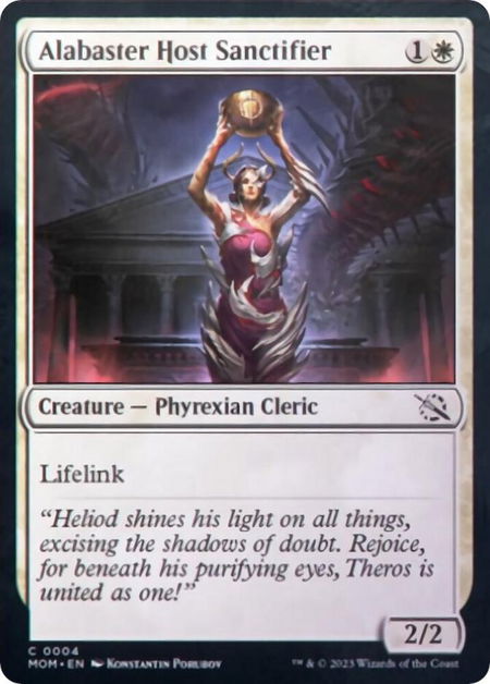 Alabaster Host Sanctifier - March of the Machine Magic: The Gathering trading card