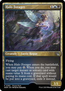 Halo Forager - Promo Pack: March of the Machine (PPMOM) #385 - Uncommon Magic: The Gathering Trading Card