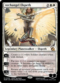 Archangel Elspeth - March of the Machine (MOM) #6 - Mythic Magic: The Gathering Trading Card