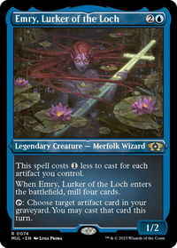 Emry, Lurker of the Loch (Foil Etched) - March of the Machine: Multiverse Legends (MUL) #74 - Rare Magic: The Gathering Trading Card