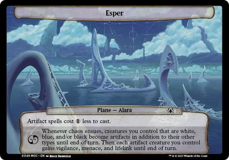Esper - Planechase: March of the Machine Magic: The Gathering trading card
