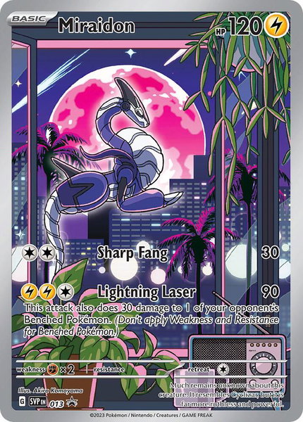 Miraidon - 013 trading card from SV: Scarlet & Violet Promo Cards Miraidon - 013 - SV: Scarlet & Violet Promo Cards Pokémon trading card
