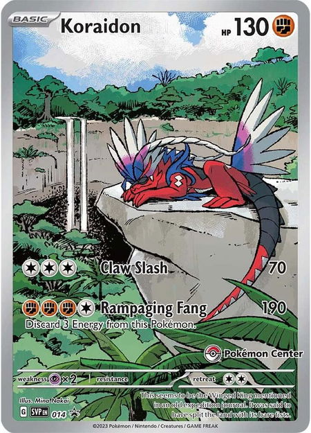 Koraidon - 014 (Pokemon Center Exclusive) - SV: Scarlet & Violet Promo Cards Pokémon trading card