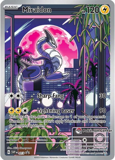 Miraidon - 013 (Pokemon Center Exclusive) - SV: Scarlet & Violet Promo Cards Pokémon trading card