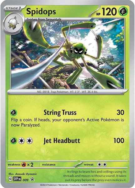 Spidops - 009 - SV: Scarlet & Violet Promo Cards Pokémon trading card