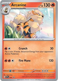 Arcanine - 011 - SV: Scarlet & Violet Promo Cards (SVP) #011 - Promo Pokémon Trading Card