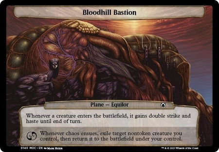 Bloodhill Bastion - Planechase: March of the Machine Magic: The Gathering trading card