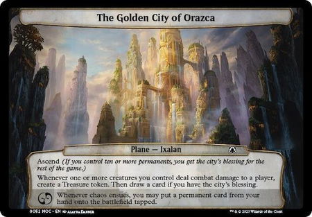 The Golden City of Orazca - Planechase: March of the Machine Magic: The Gathering trading card