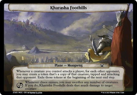 Kharasha Foothills - Planechase: March of the Machine Magic: The Gathering trading card
