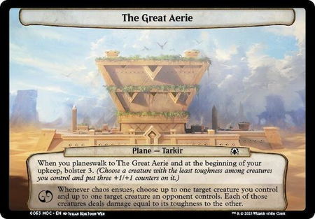 The Great Aerie - Planechase: March of the Machine Magic: The Gathering trading card