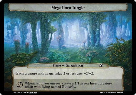 Megaflora Jungle - Planechase: March of the Machine Magic: The Gathering trading card