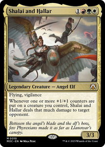 Shalai and Hallar - Commander: March of the Machine (MOC) #10 - Mythic Rare Magic: The Gathering Trading Card