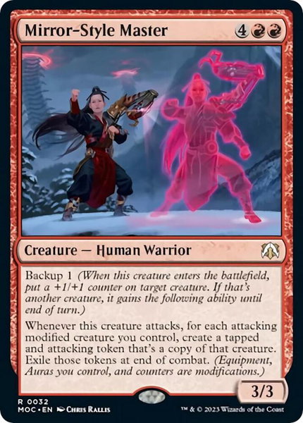 Mirror-Style Master trading card from Commander: March of the Machine Mirror-Style Master - Commander: March of the Machine Magic: The Gathering trading card