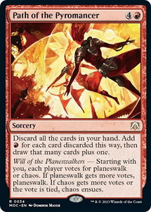 Path of the Pyromancer - Commander: March of the Machine (MOC) #34 - Rare Magic: The Gathering Trading Card