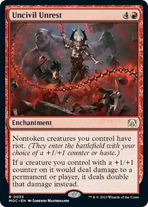 Uncivil Unrest - Commander: March of the Machine (MOC) #35 - Rare Magic: The Gathering Trading Card