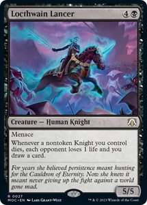 Locthwain Lancer - Commander: March of the Machine (MOC) #27 - Rare Magic: The Gathering Trading Card