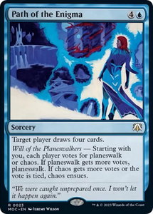 Path of the Enigma - Commander: March of the Machine (MOC) #23 - Rare Magic: The Gathering Trading Card