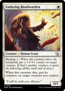 Enduring Bondwarden - March of the Machine (MOM) #14 - Common Magic: The Gathering Trading Card
