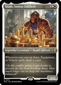 Sram, Senior Edificer (Foil Etched) - March of the Machine: Multiverse Legends (MUL) #71 - Rare Magic: The Gathering Trading Card