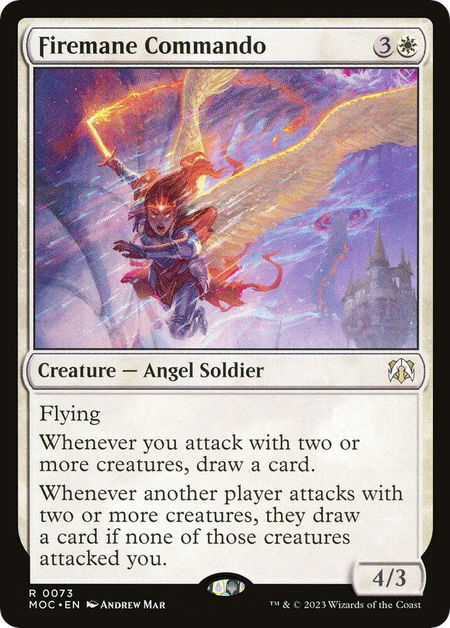 Firemane Commando - Commander: March of the Machine Magic: The Gathering trading card