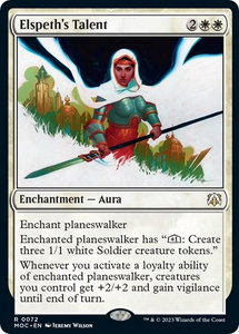 Elspeth's Talent - Commander: March of the Machine (MOC) #72 - Rare Magic: The Gathering Trading Card