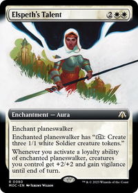 Elspeth's Talent (Extended Art) - Commander: March of the Machine (MOC) #80 - Rare Magic: The Gathering Trading Card